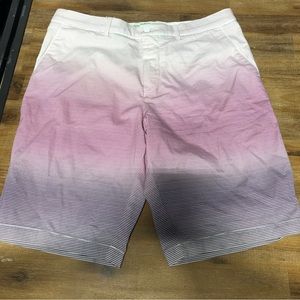 Boss by Hugo Boss Men’s Shorts - Striped / Purple Ombré - 32 Regular Fit
